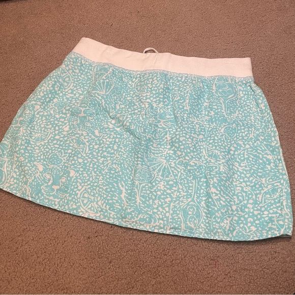 Lilly Pulitzer Shorely Blue Ice Cake Hayden Skirt Beach Vacation Tropical - Picture 6 of 6